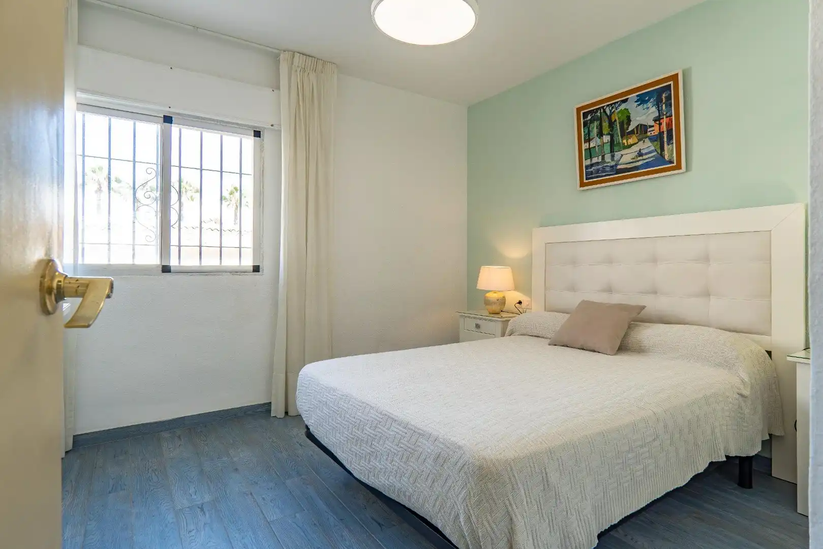 Schlafzimmer von Erdgeschoss zur Miete in Rincón de la Victoria mit Klimaanlage, Heizung und Terrasse