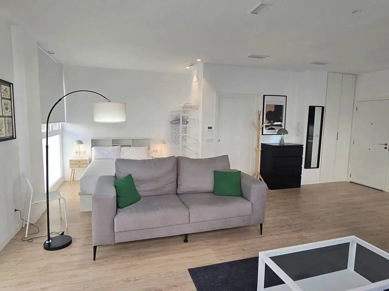 Wohnzimmer von Wohnung zur Miete in Valencia mit Klimaanlage, Heizung und Möbliert