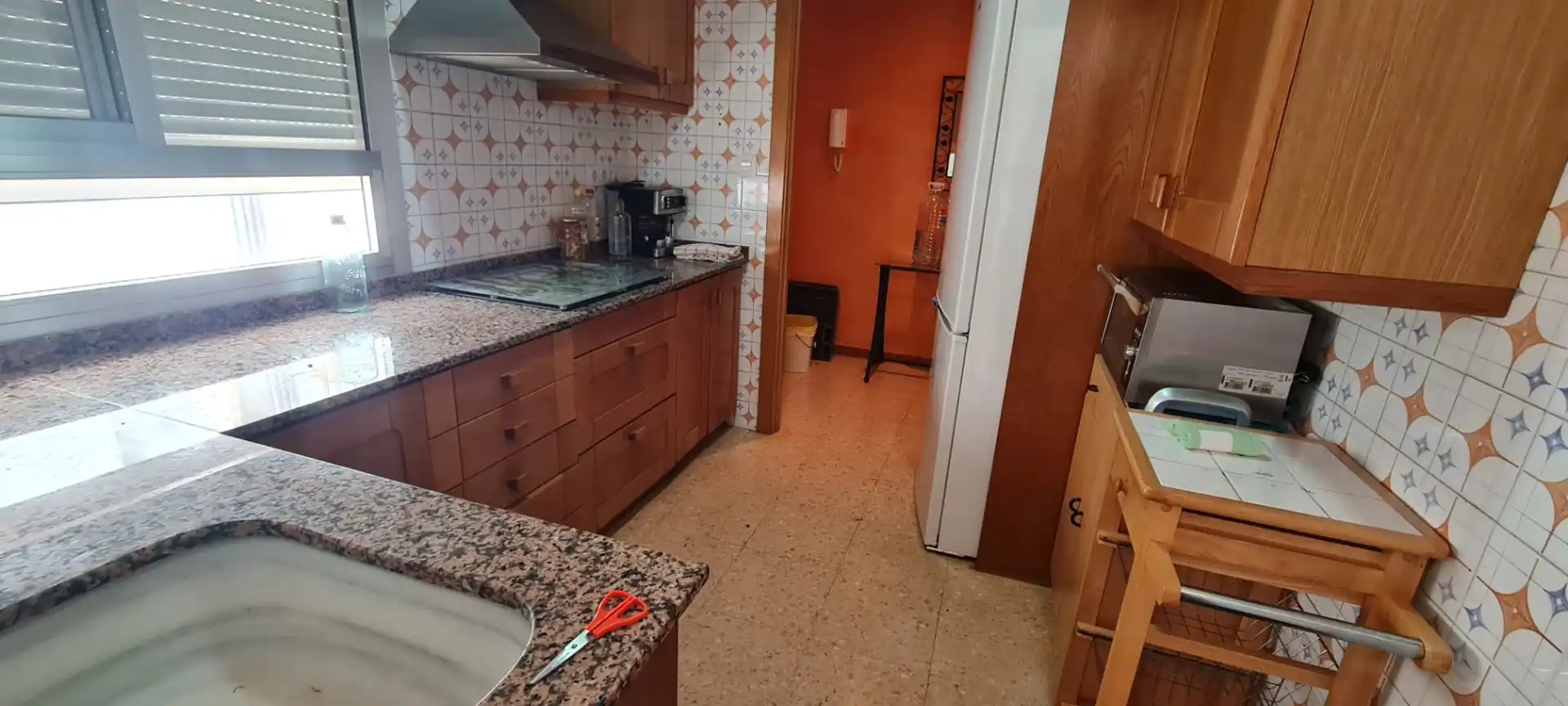 Cocina de Piso de alquiler en La Vall d'Uixó con Amueblado, Lavadora y Microondas