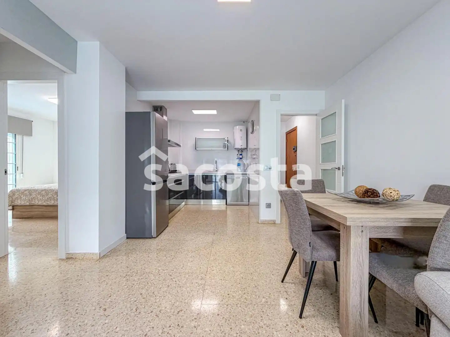 Küche von Wohnung zum Verkauf in Blanes mit Klimaanlage, Heizung und Terrasse