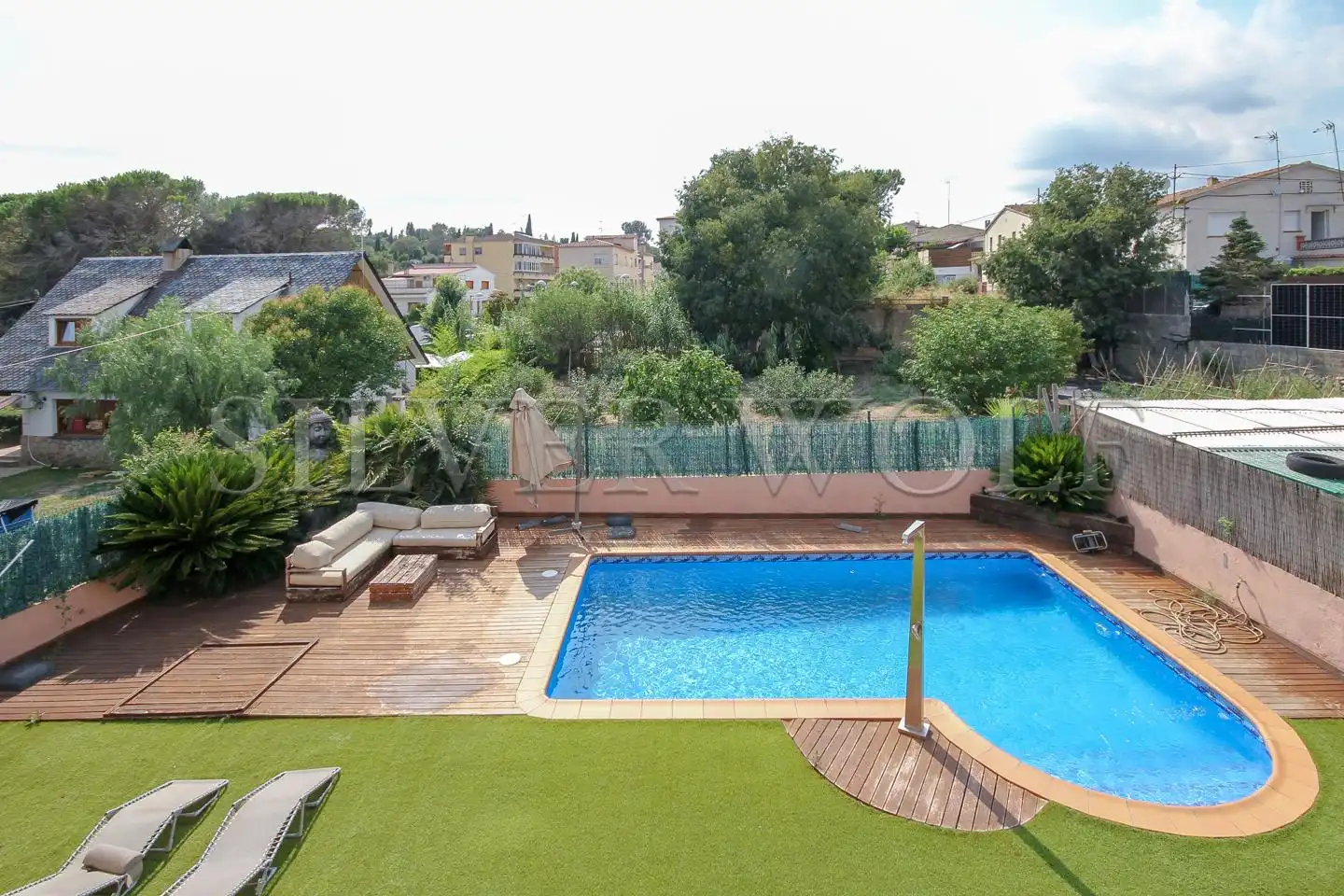 Swimming pool of Houses for sale in Santa Eulàlia de Ronçana  with Air Conditioner, Heating and Private garden