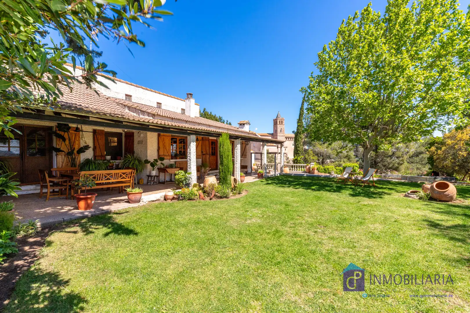 Jardín de Casa o chalet en venta en Quinto con Aire acondicionado, Calefacción y Jardín privado