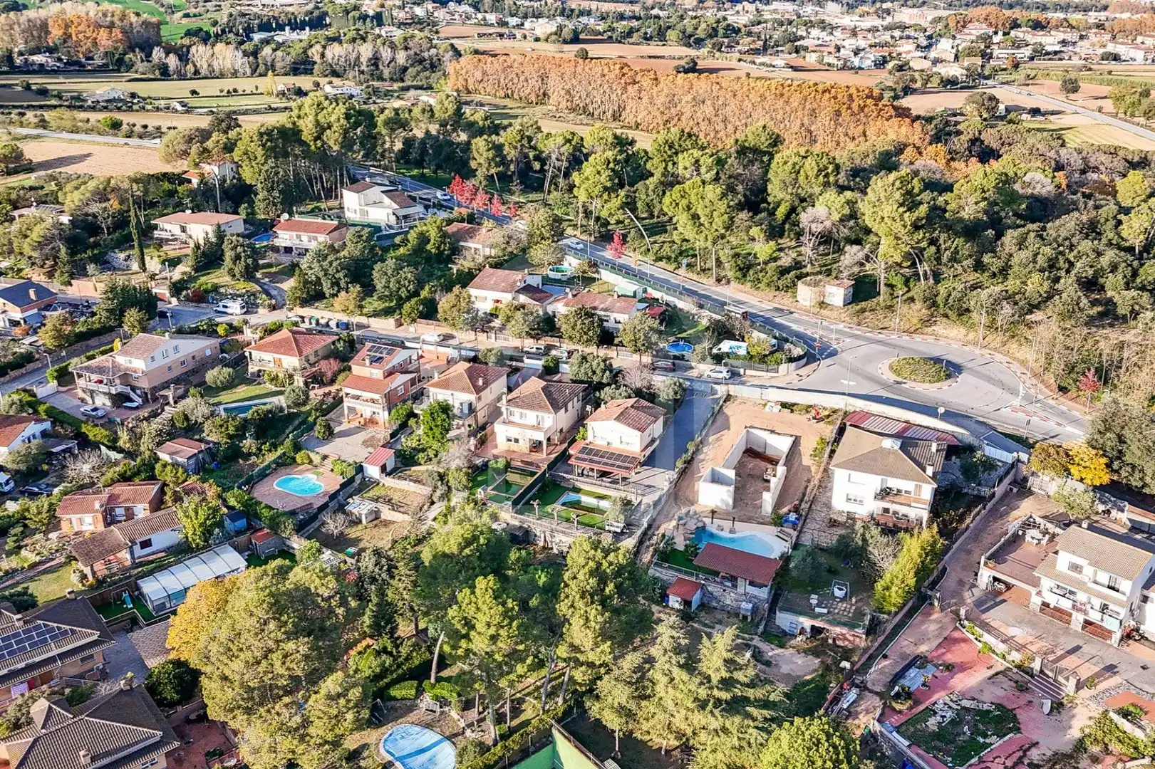 Vista exterior de Casa o chalet en venta en Lliçà d'Amunt con Jardín privado, Terraza y Piscina