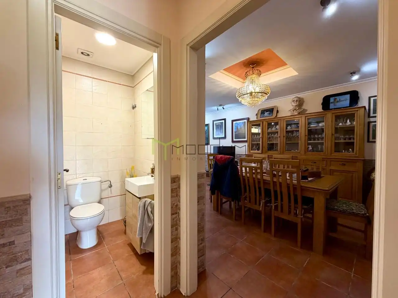 Menjador de Casa o xalet en venda en Teo amb Calefacció, Jardí privat i Terrassa