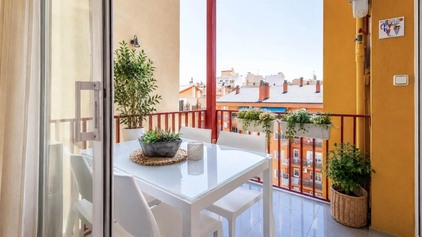 Balcony of Flat for sale in Barcelona  with Air Conditioner, Heating and Parquet flooring