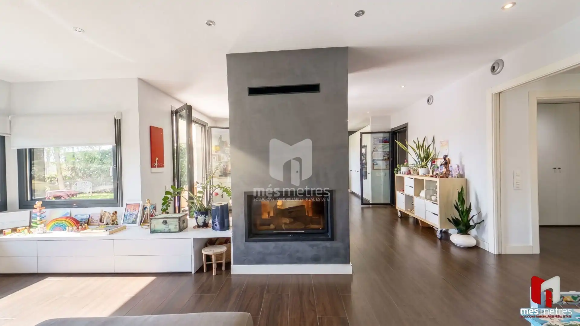 Sala de estar de Casa o chalet en venta en Teià con Aire acondicionado, Calefacción y Jardín privado