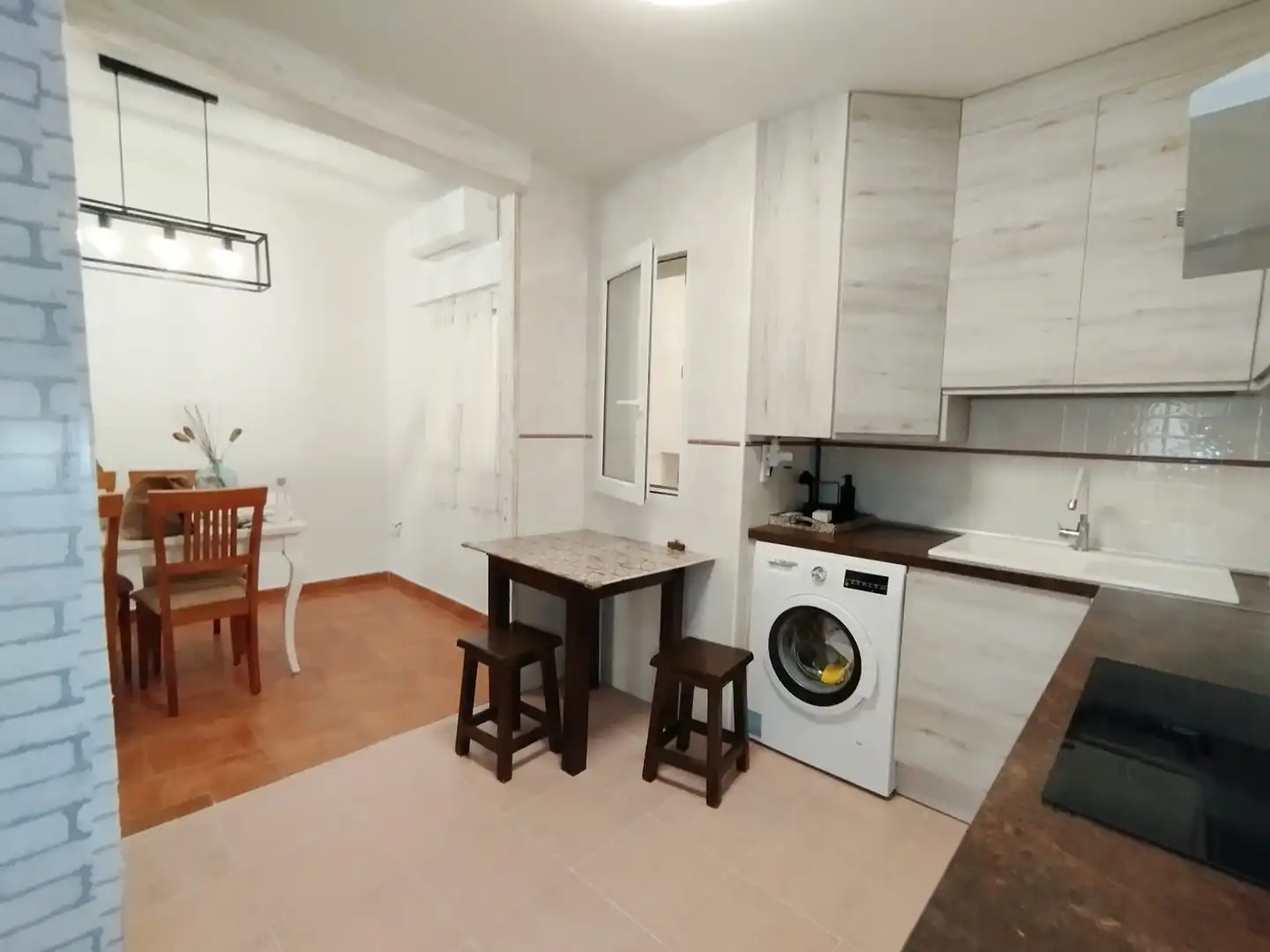 Kitchen of Flat for sale in Tomelloso  with Air Conditioner, Storage room and Furnished