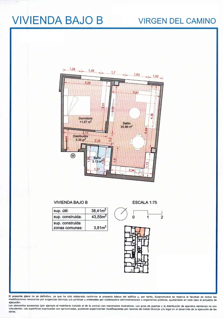 Apartamento en venta en Valverde de la Virgen con Calefacción, Parquet y Trastero