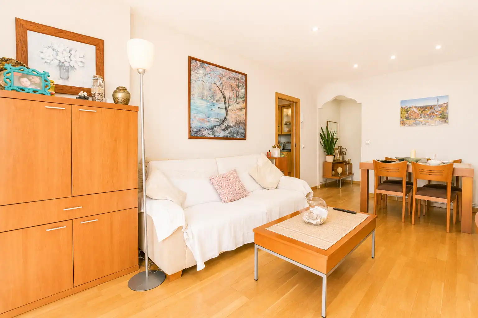 Sala de estar de Ático en venta en Santa Coloma de Gramenet con Aire acondicionado, Calefacción y Terraza