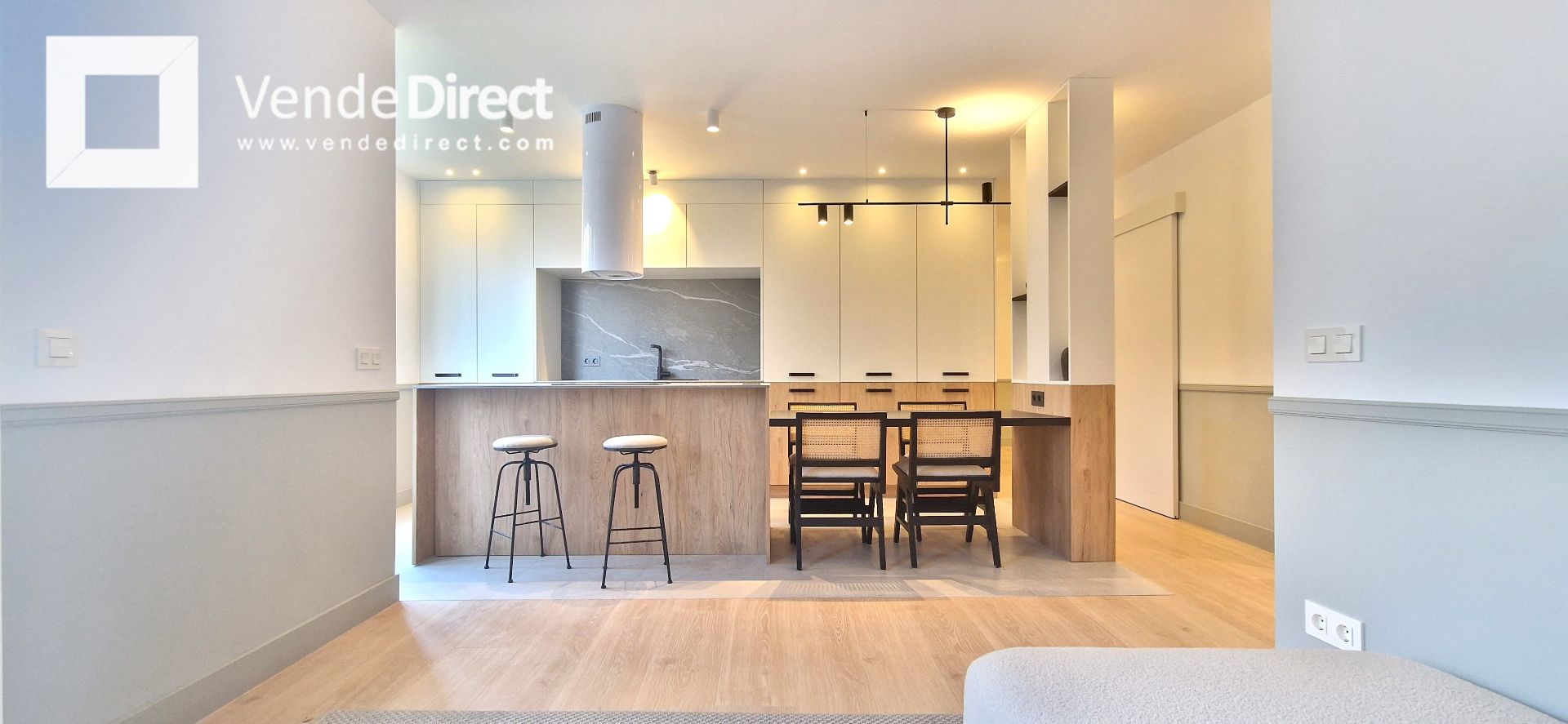 Kitchen of Flat for sale in  Madrid Capital  with Air Conditioner, Heating and Parquet flooring