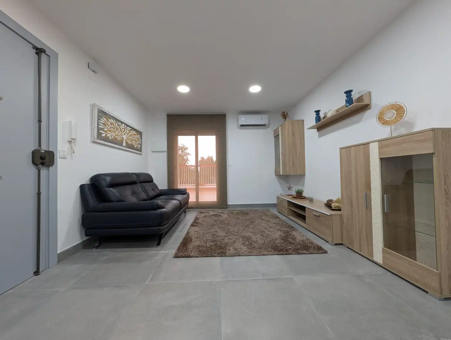Living room of Attic for rent in Badalona  with Air Conditioner, Parquet flooring and Terrace