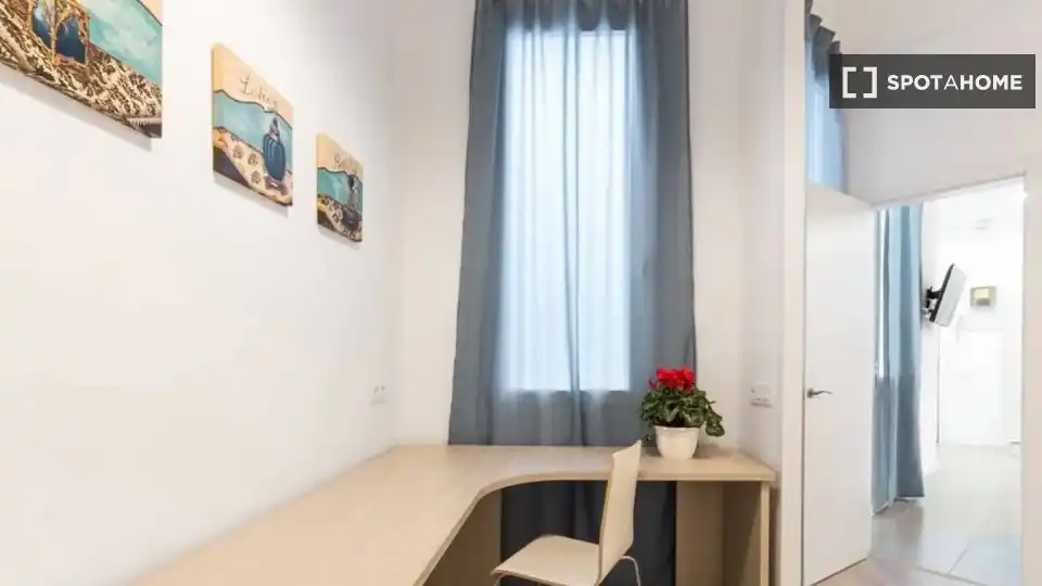 Habitación de Piso de alquiler en Barcelona con Aire acondicionado, Calefacción y Amueblado