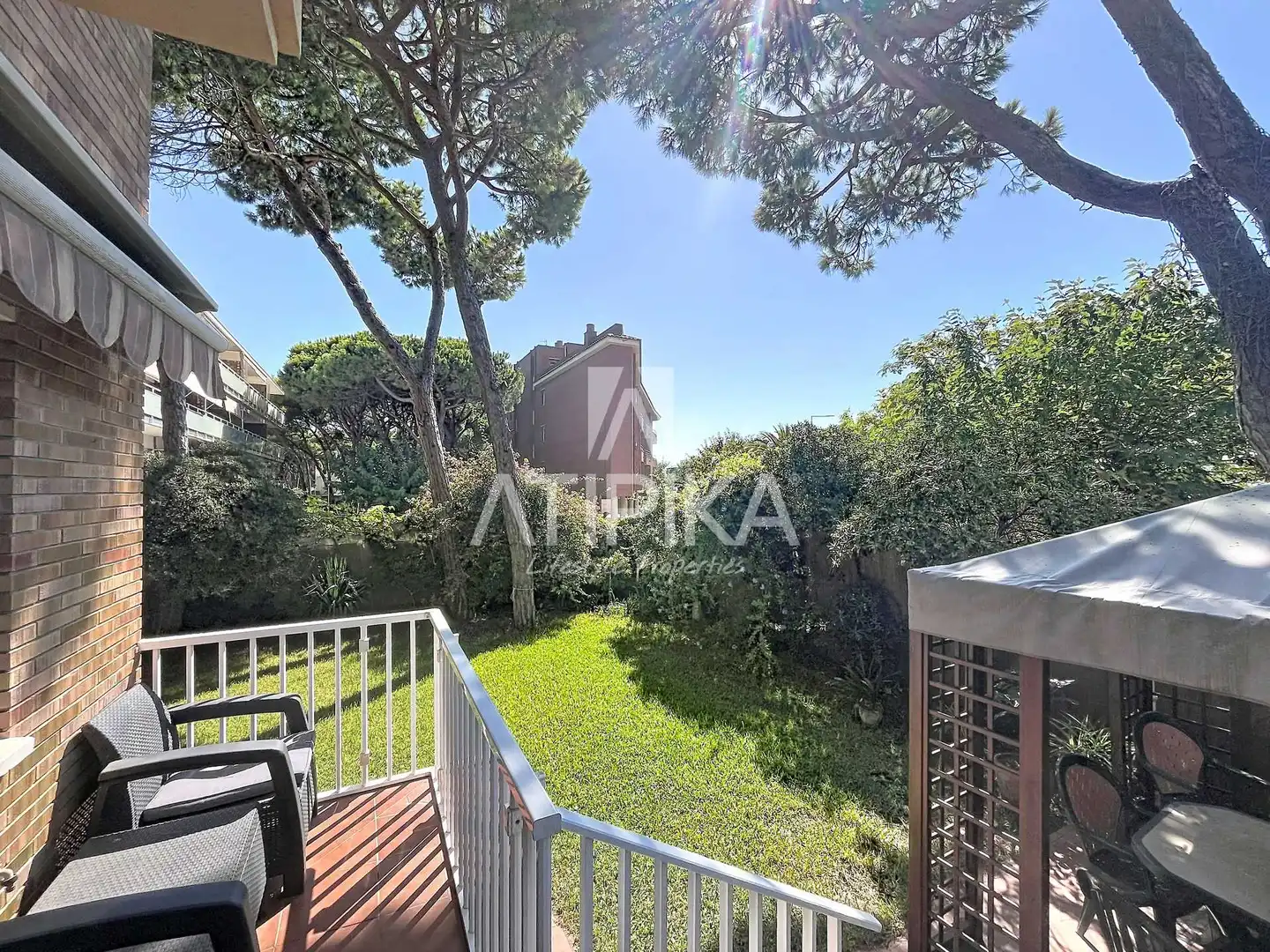 Garten von Wohnung zur Miete in Castelldefels mit Klimaanlage, Heizung und Terrasse