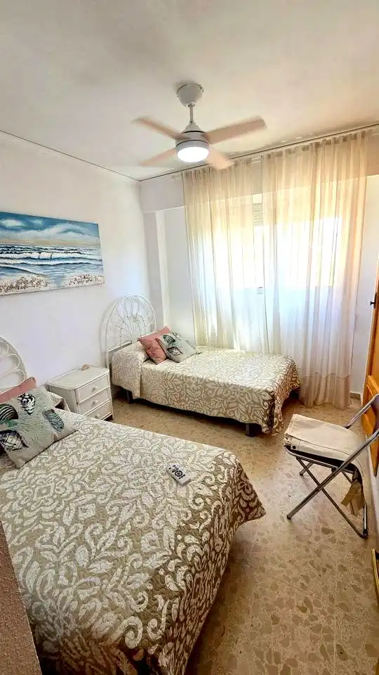 Bedroom of Apartments for rent in Gandia  with Terrace, Furnished and Community pool