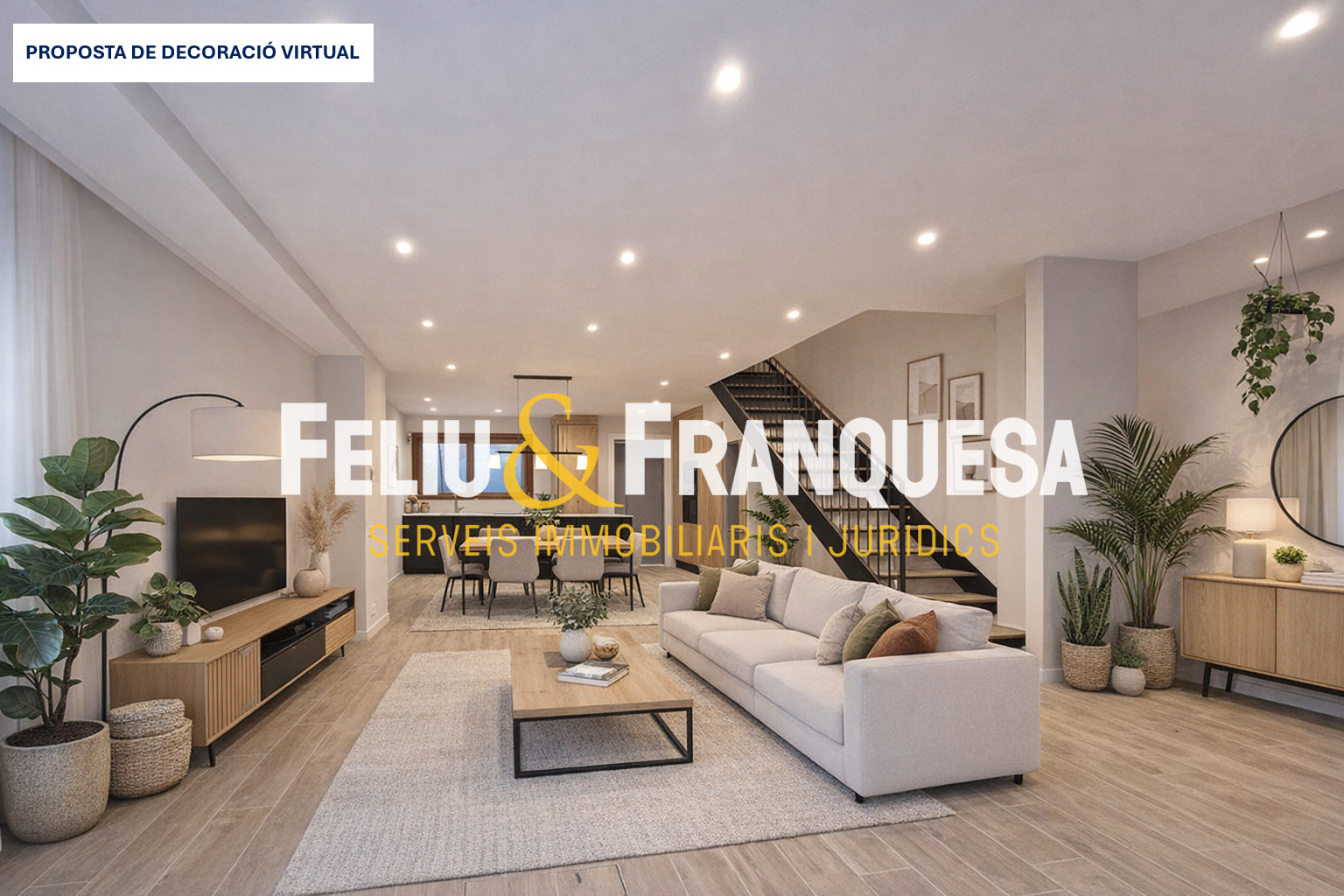 Sala d'estar de Casa adosada en venda en Sant Quirze del Vallès amb Calefacció, Forn i TV