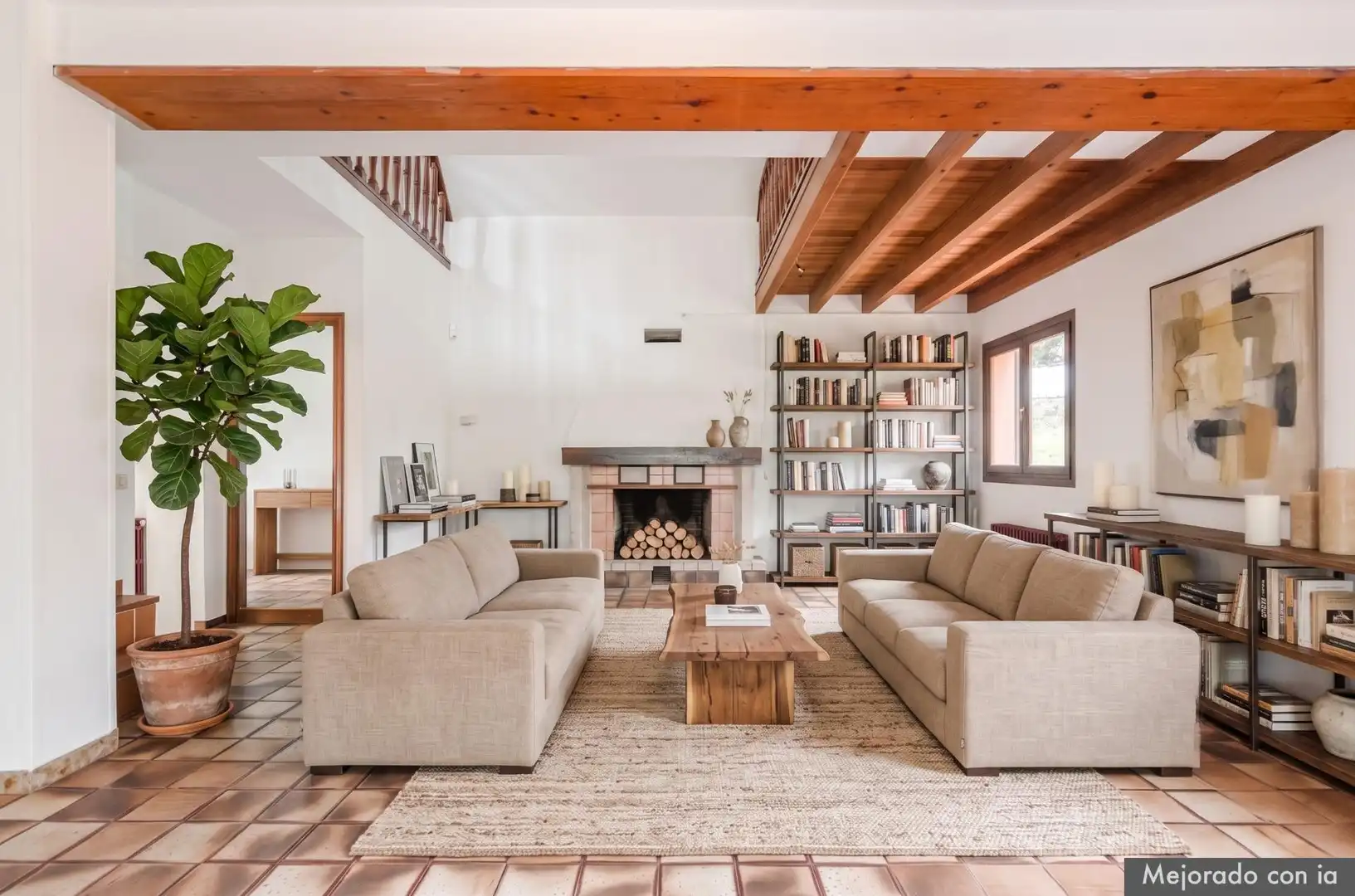 Living room of Houses for sale in Noreña  with Heating, Private garden and Terrace