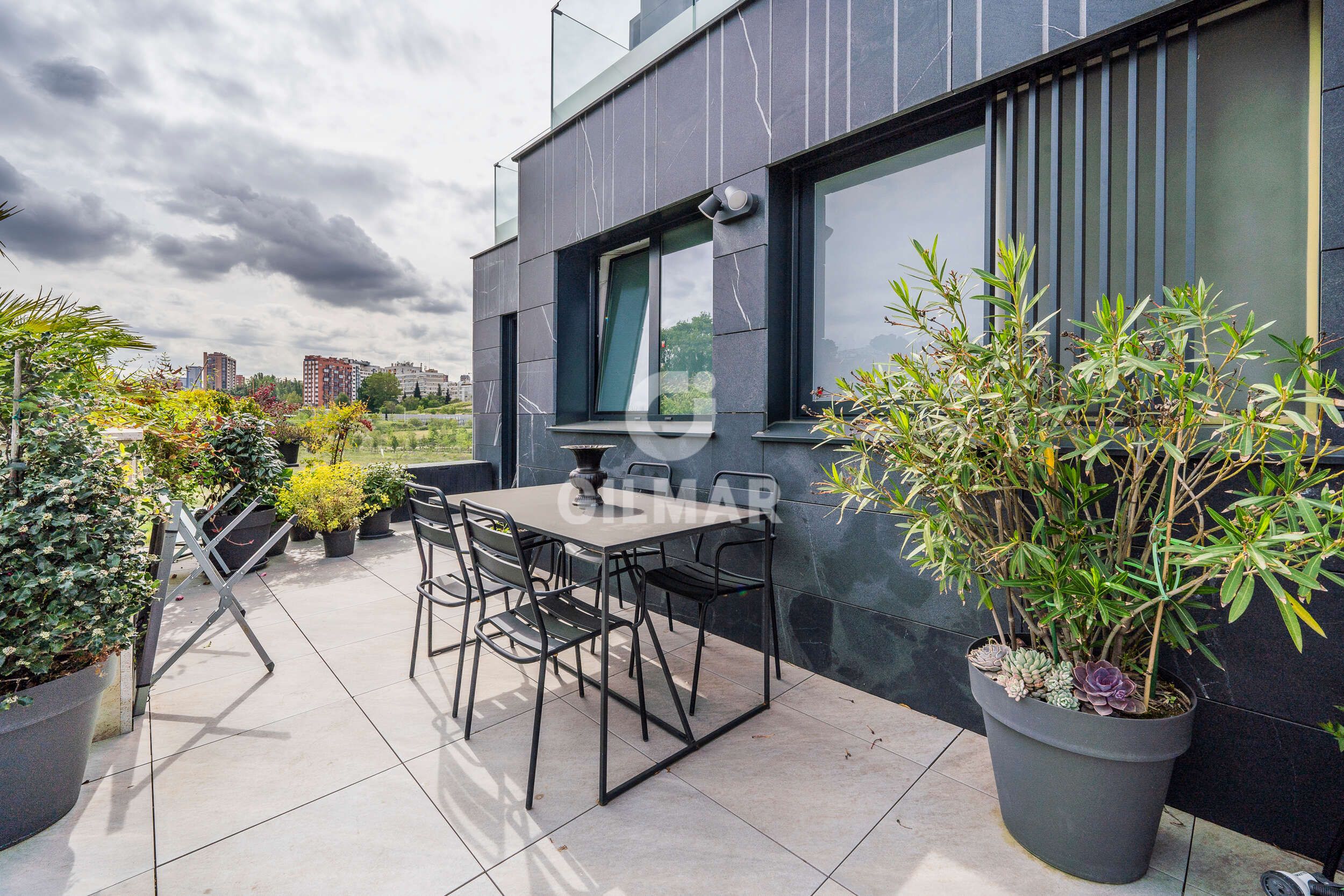 Terrace of Flat for sale in  Madrid Capital  with Heating, Storage room and Swimming Pool