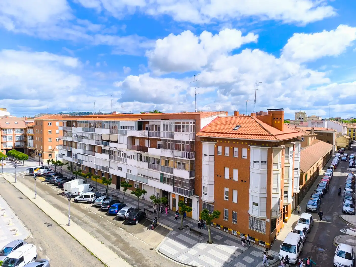 Exterior view of Flat for sale in Palencia  with Heating, Parquet flooring and Terrace