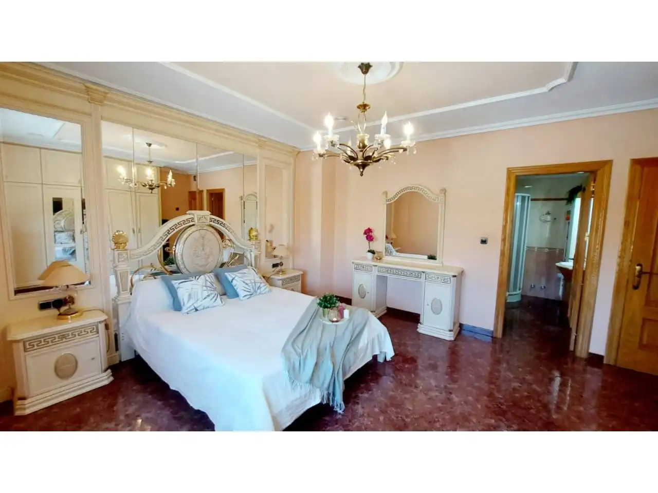 Dormitori de Casa adosada en venda en Molina de Segura amb Aire condicionat, Jardí privat i Terrassa