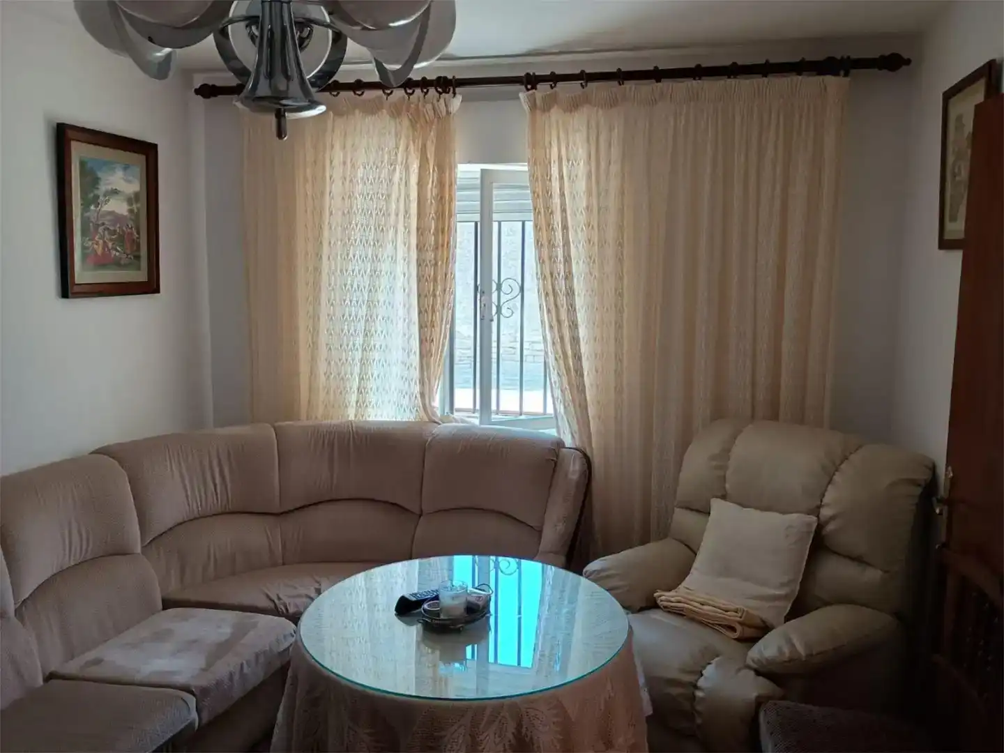 Living room of Flat for sale in Peralejos de Arriba  with Private garden, Storage room and Furnished