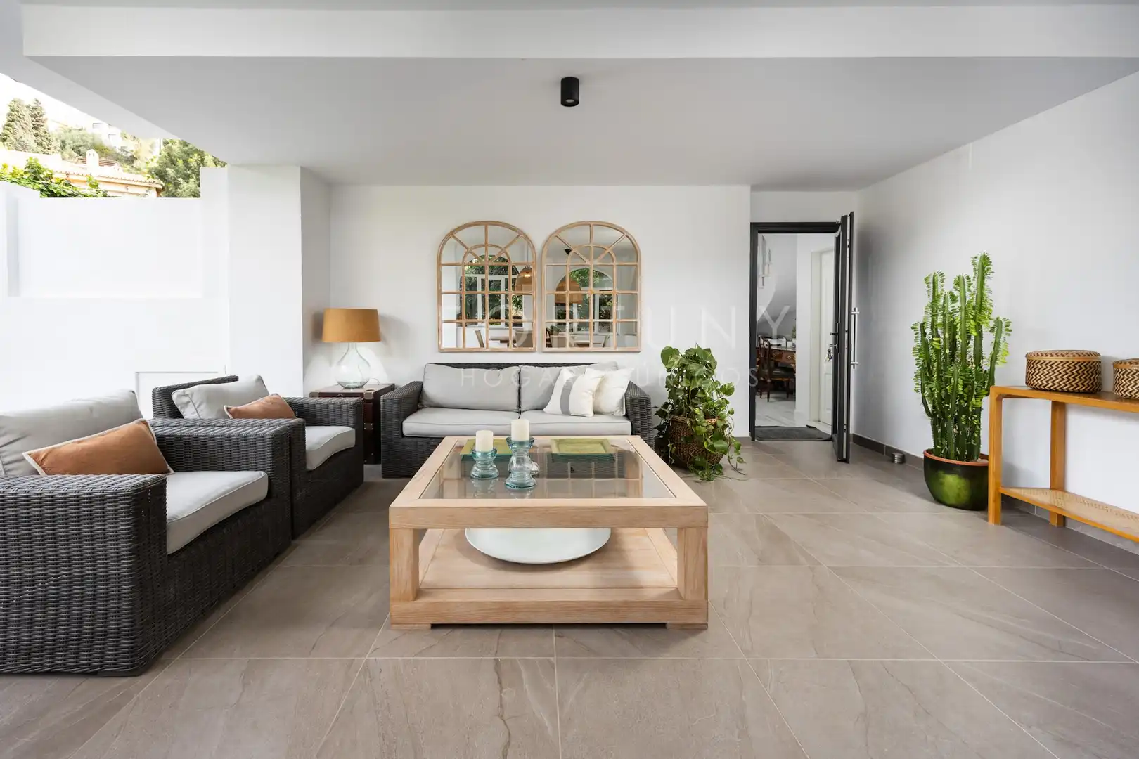 Sala de estar de Casa o chalet en venta en Málaga con Aire acondicionado, Calefacción y Jardín privado