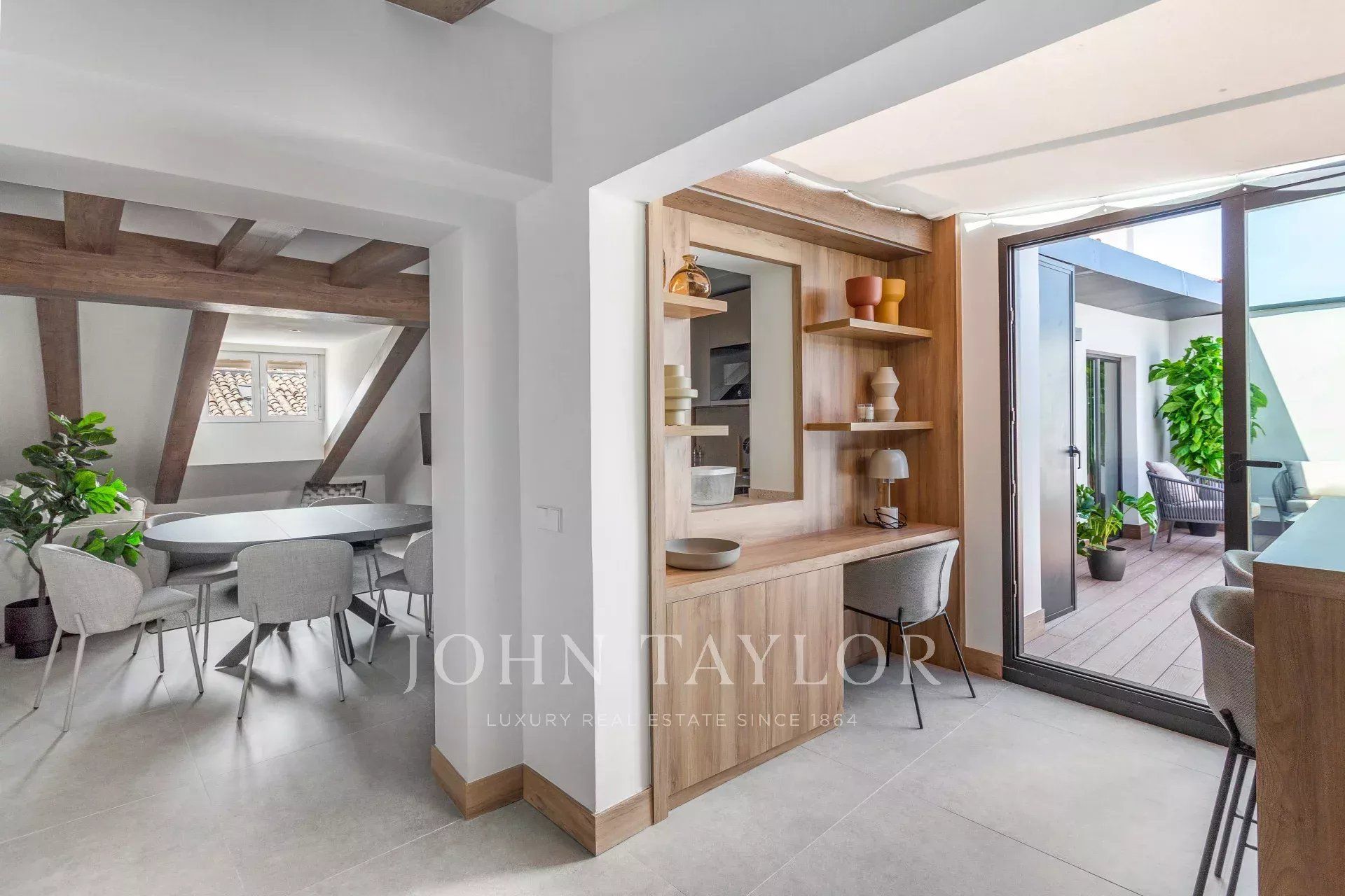 Dining room of Attic for sale in  Madrid Capital  with Air Conditioner, Heating and Terrace