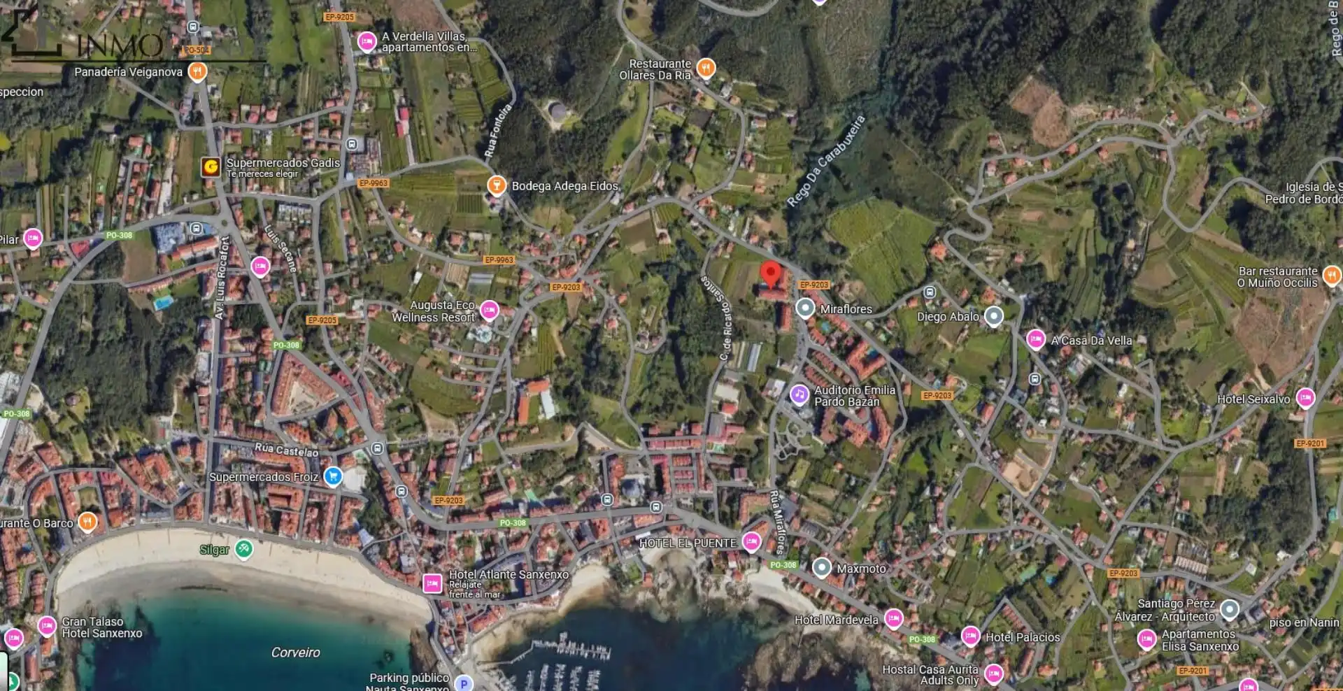 Außenansicht von Garage zur Miete in Sanxenxo