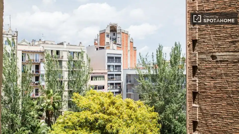 Vista exterior de Pis per a compartir en Barcelona amb Aire condicionat, Calefacció i Terrassa