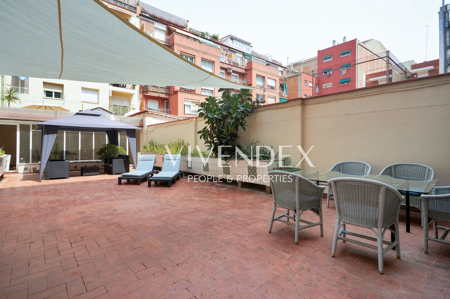 Terrace of Flat for sale in  Barcelona Capital  with Heating, Terrace and Furnished