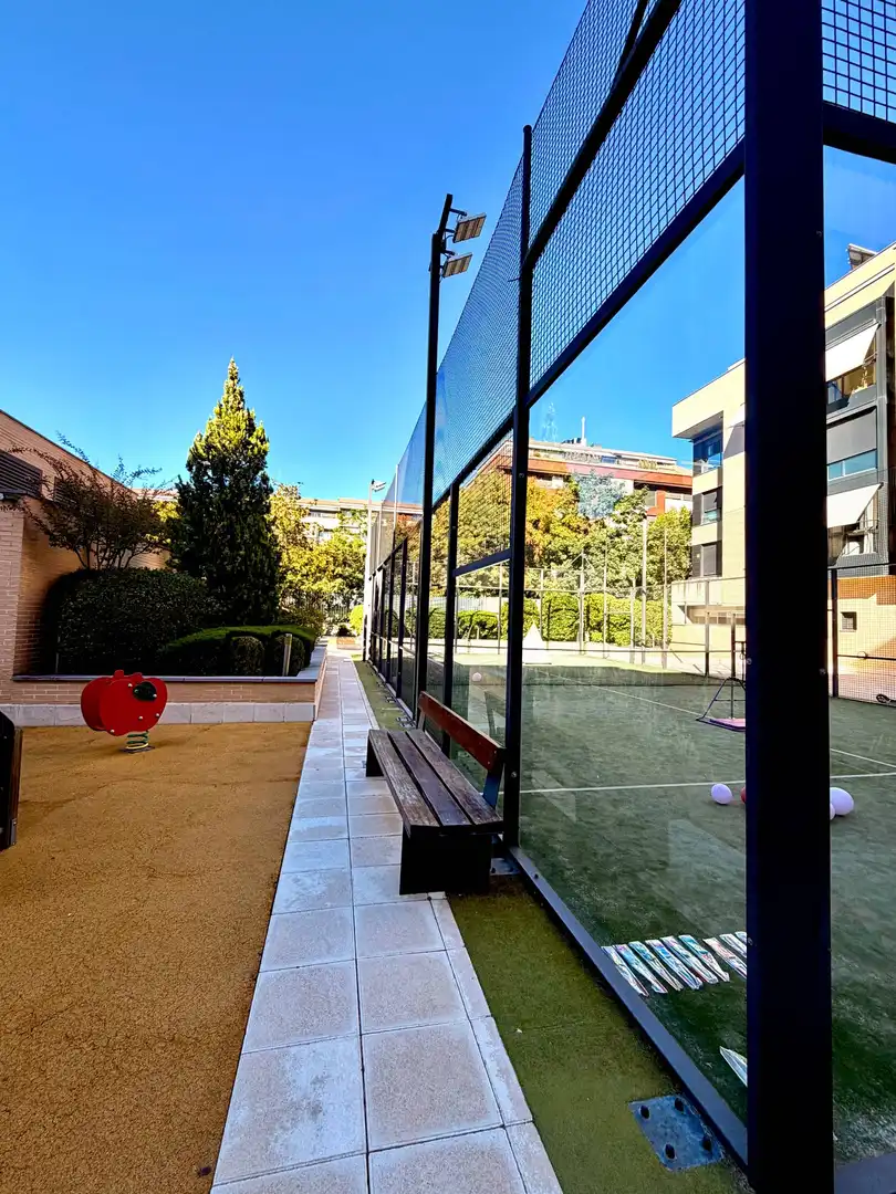 Terraza de Piso en venta en Madrid con Calefacción, Jardín privado y Parquet