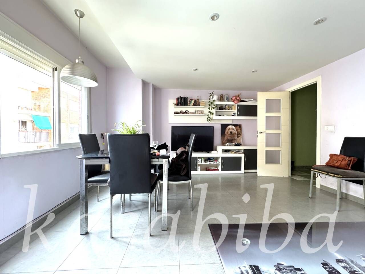 Living room of Flat for sale in  Valencia Capital  with Air Conditioner and Balcony
