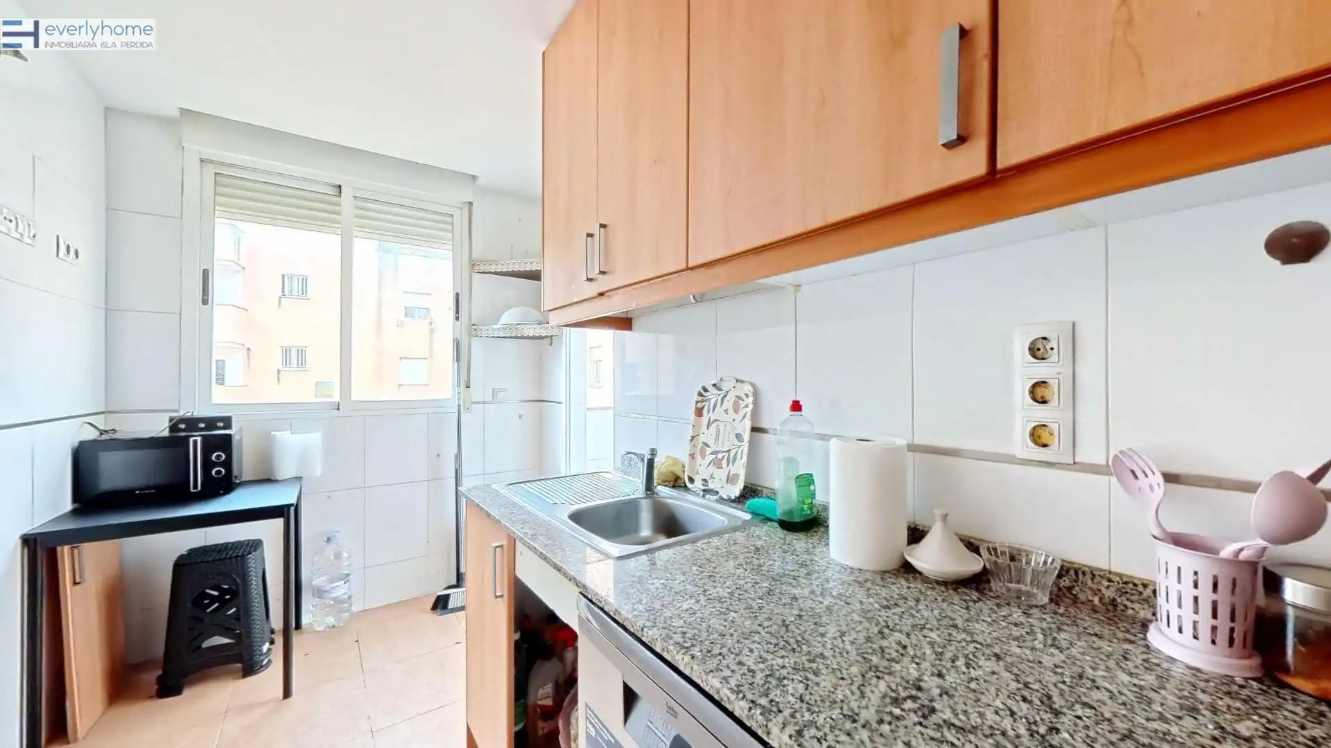 Cocina de Piso en venta en Castellón de la Plana / Castelló de la Plana con Parquet y Trastero