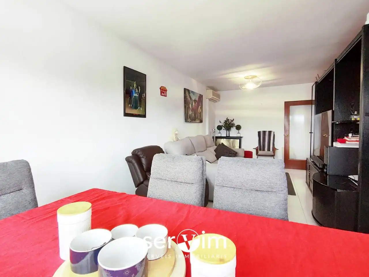 Wohnzimmer von Wohnung zum Verkauf in Girona mit Terrasse