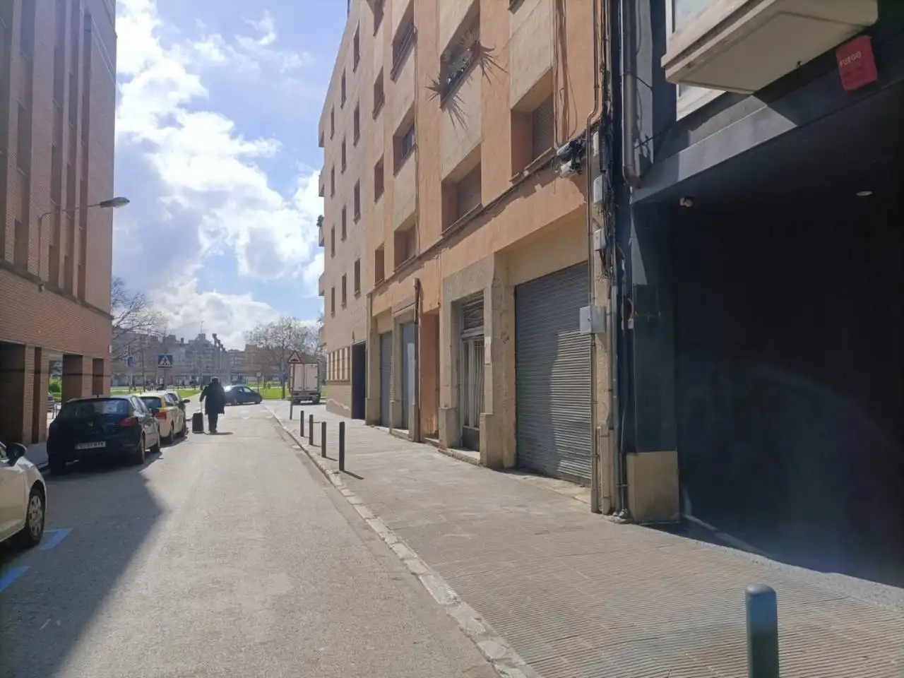 Vista exterior de Garaje en venta en Girona