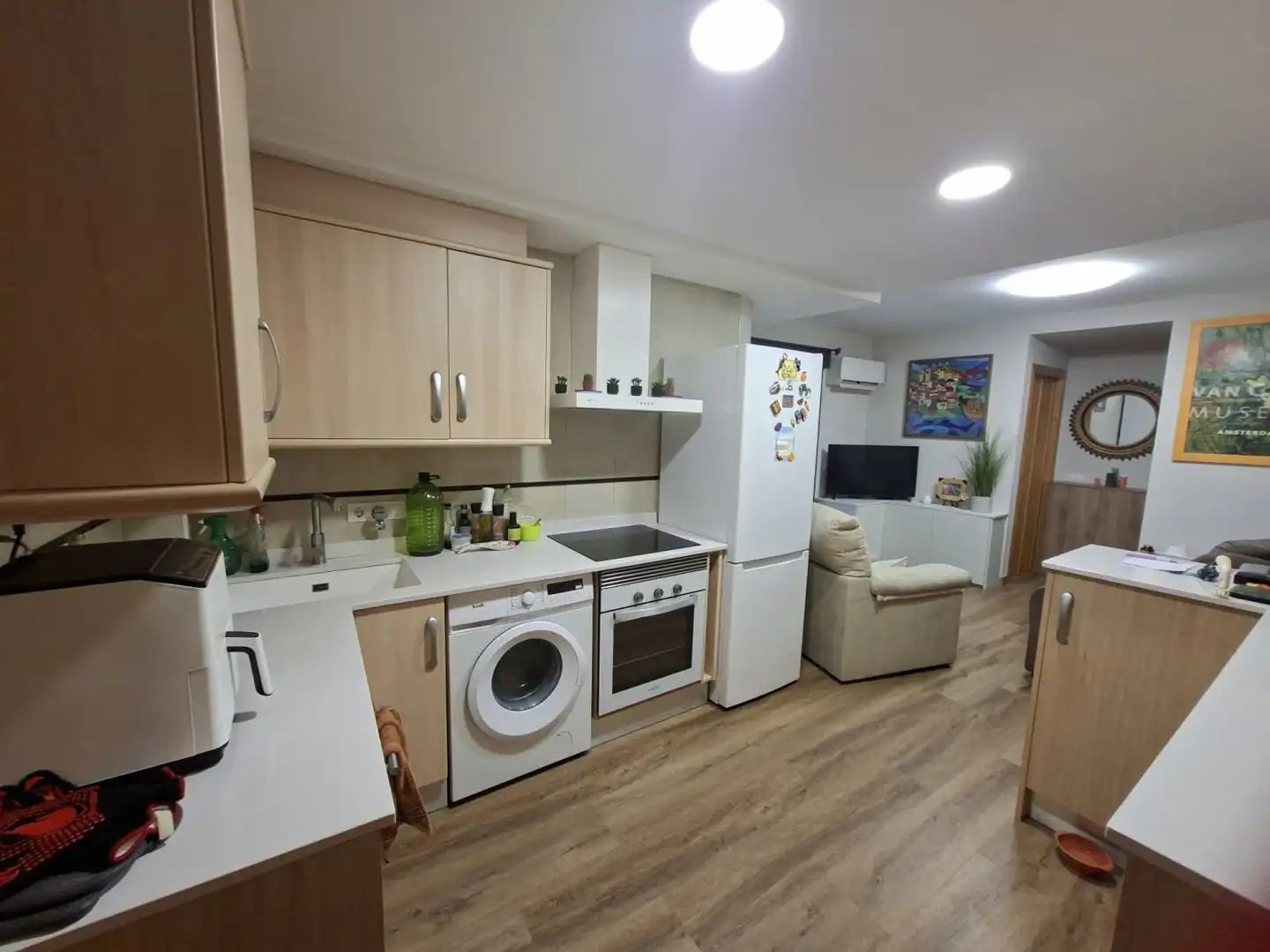 Küche von Wohnung zum Verkauf in Nules mit Klimaanlage, Parkett und Terrasse
