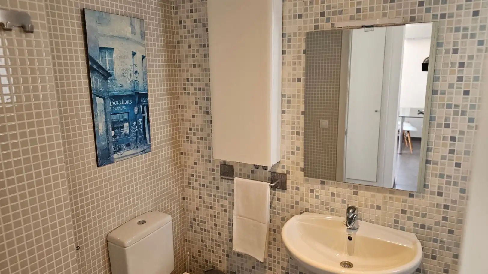 Badezimmer von Dachboden zum Verkauf in Alcalà de Xivert mit Klimaanlage, Heizung und Privatgarten