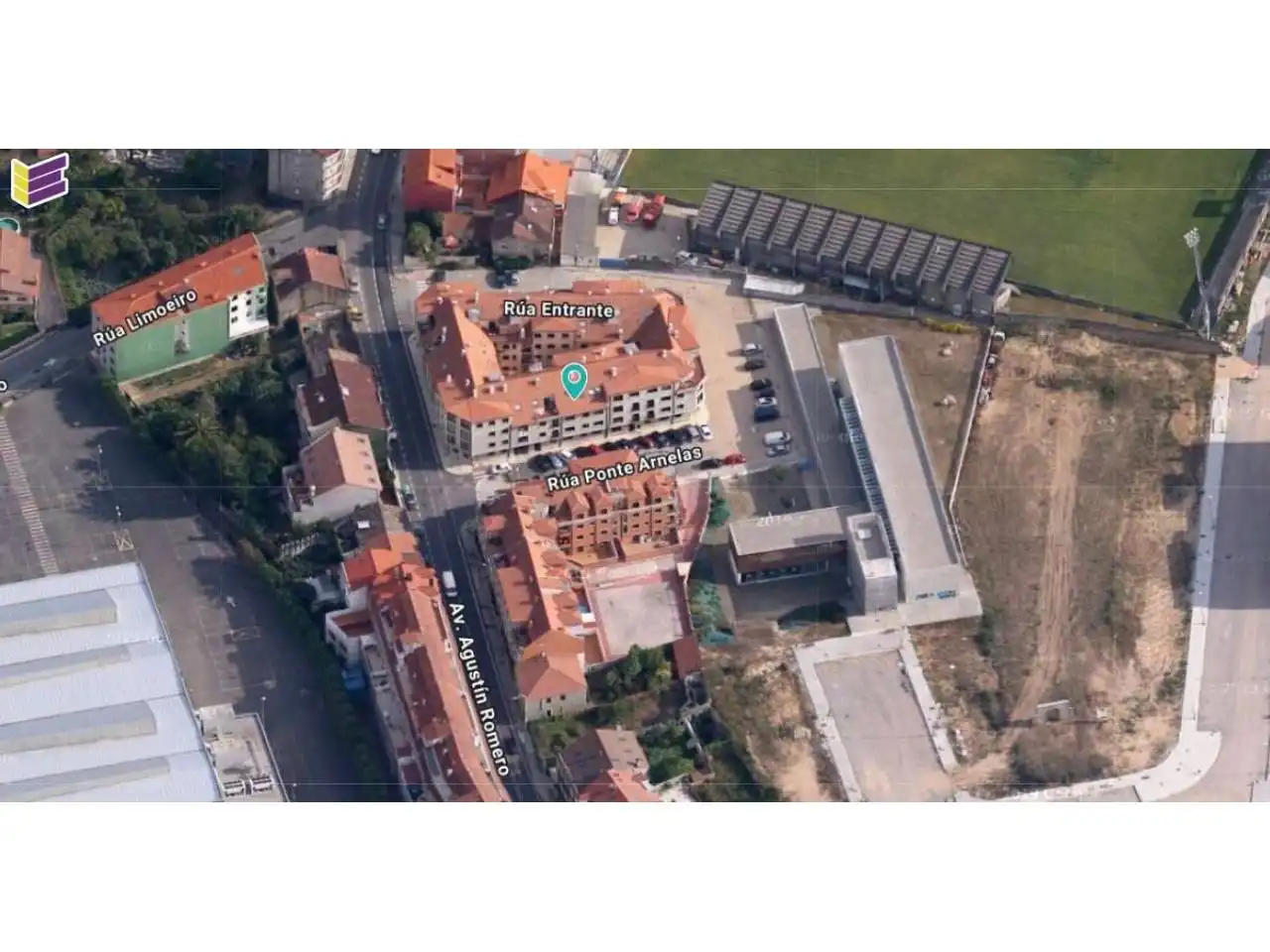 Vista exterior de Piso en venta en Vilagarcía de Arousa con Calefacción y Trastero