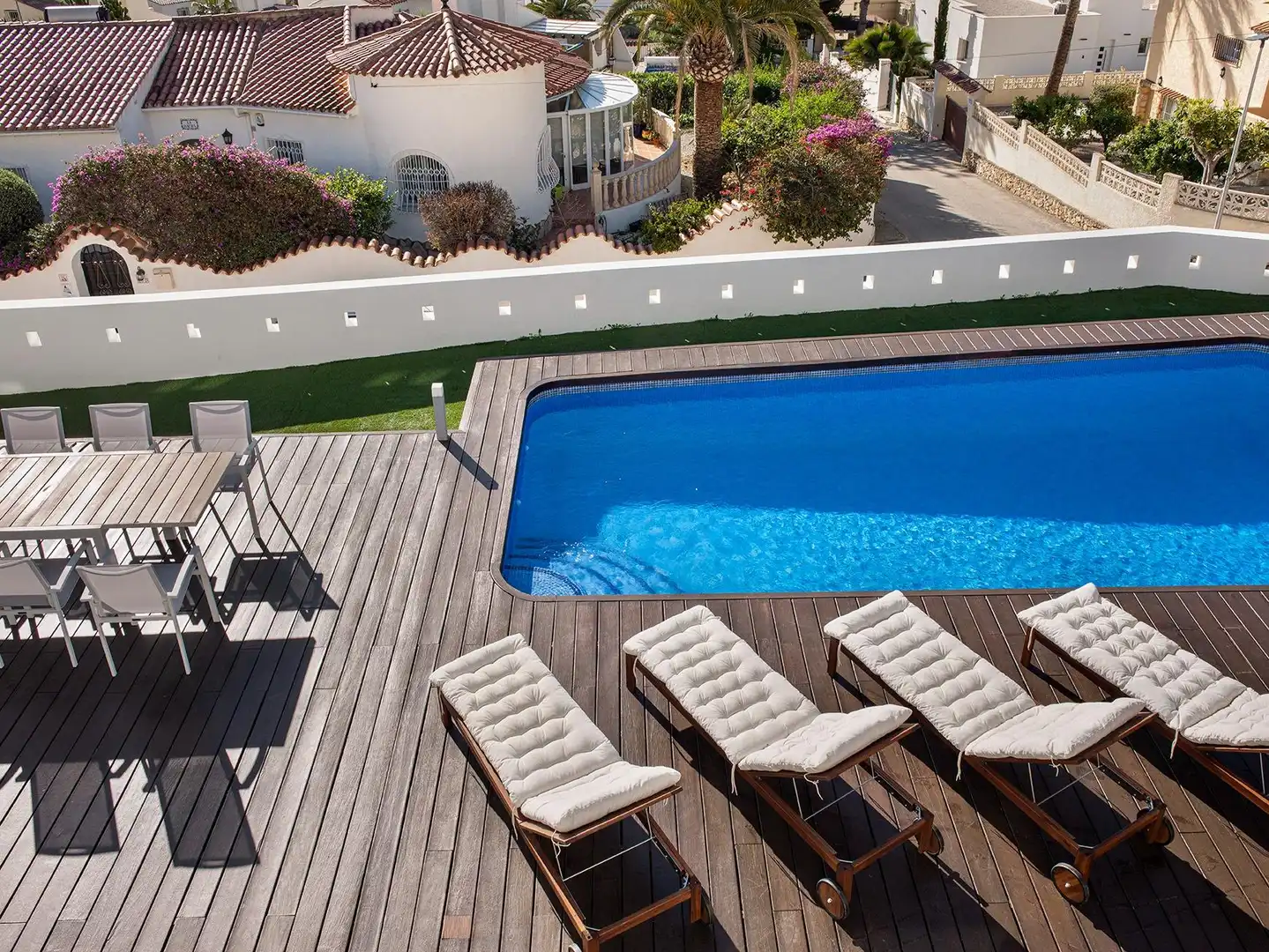 Swimming pool of Houses for sale in Calpe / Calp  with Air Conditioner, Heating and Private garden