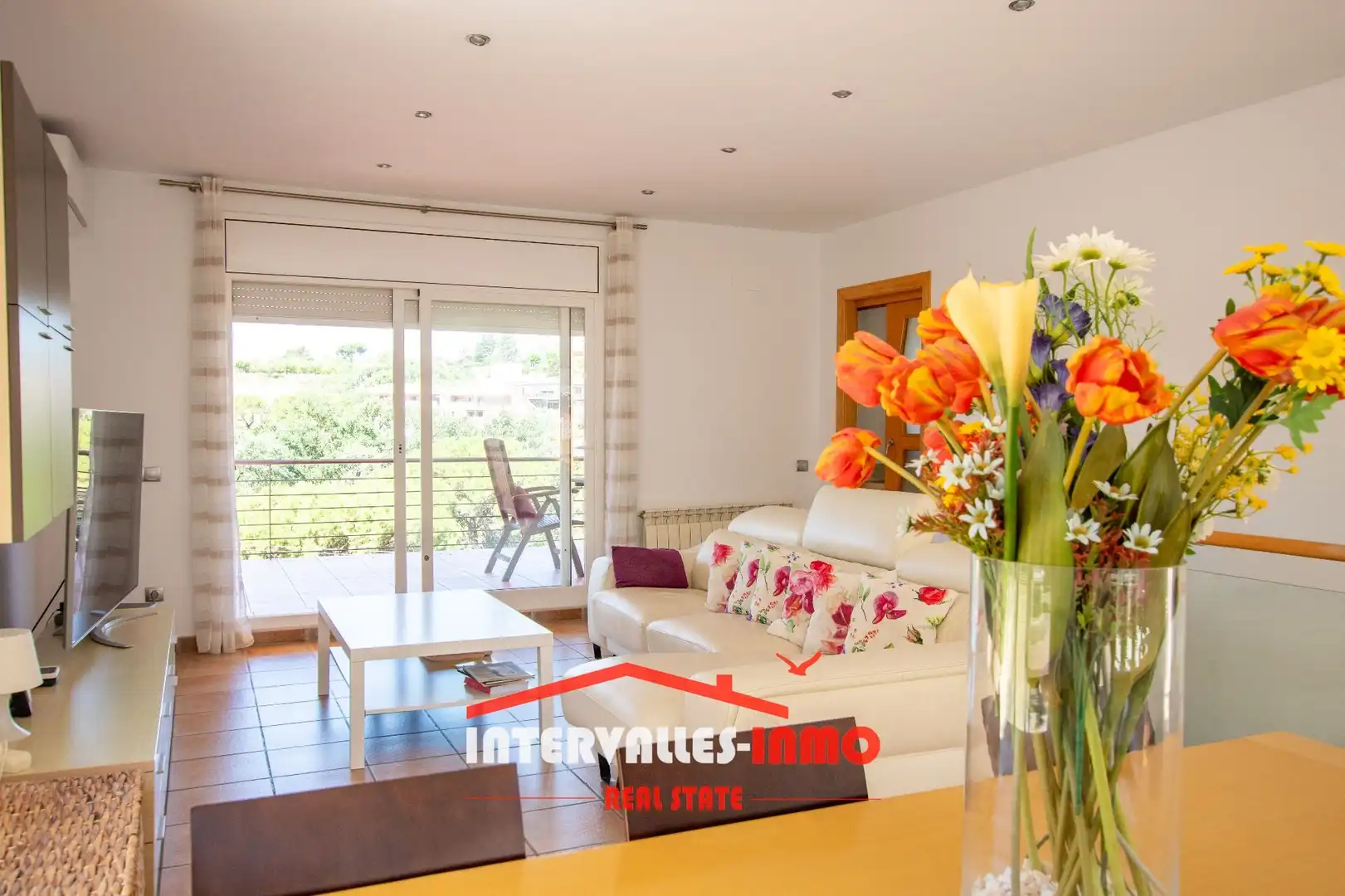 Sala de estar de Casa o chalet en venta en Caldes de Montbui con Aire acondicionado, Calefacción y Jardín privado