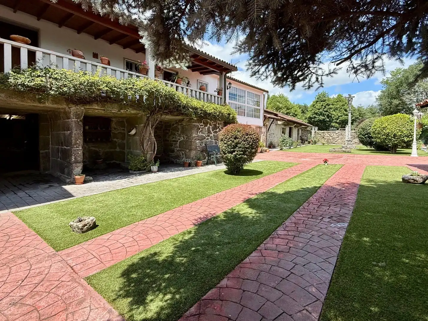 Terraza de Casa o chalet en venta en San Amaro con Calefacción, Jardín privado y Parquet