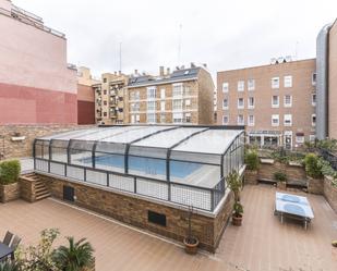 Swimming pool of Apartment to rent in  Madrid Capital  with Air Conditioner, Heating and Private garden