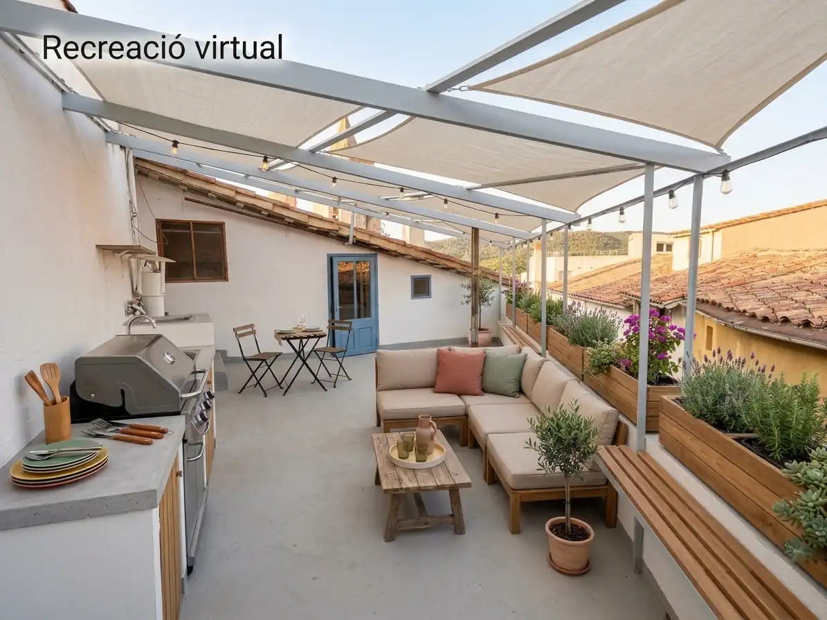 Maison mitoyenne avec terrasse à vendre à Plaça Església