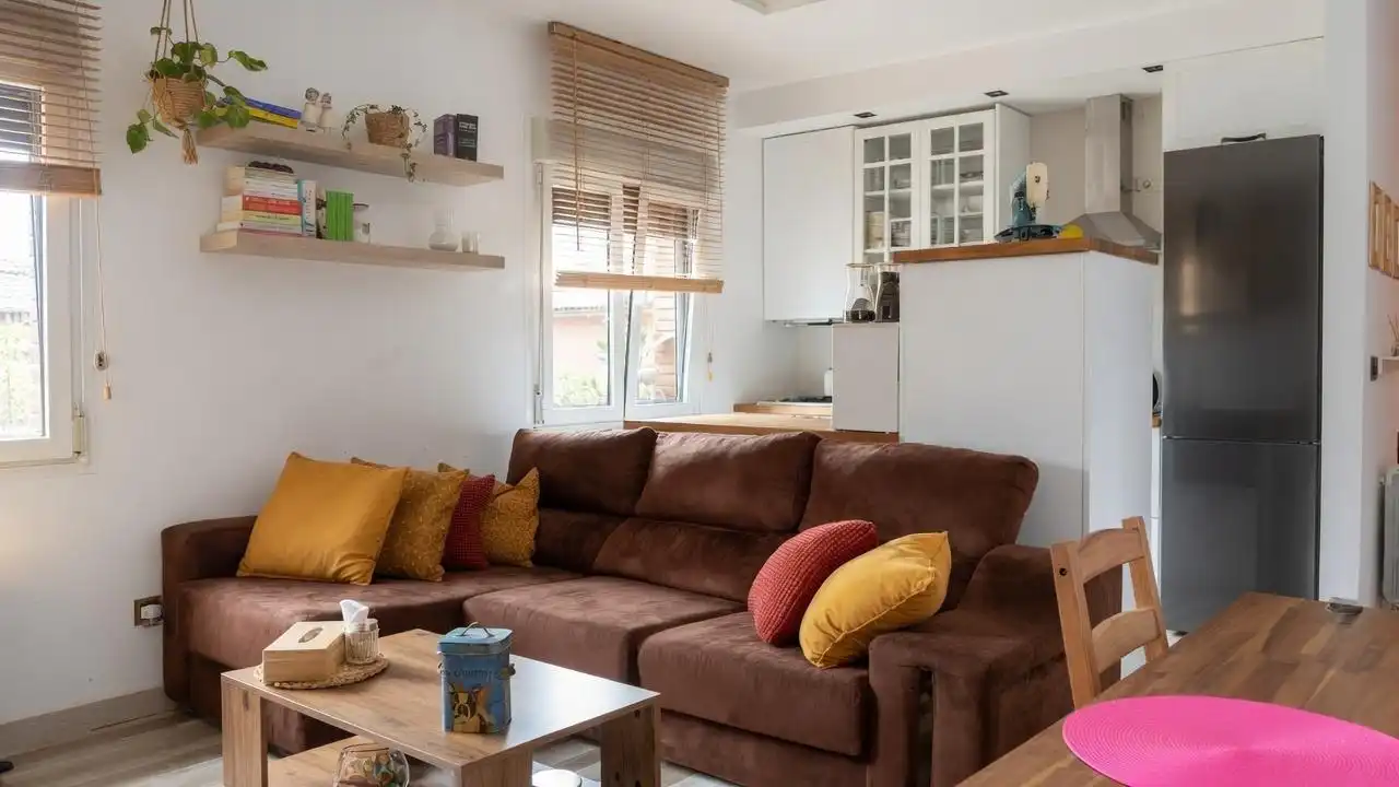 Sala de estar de Piso en venta en Mieres (Asturias) con Calefacción