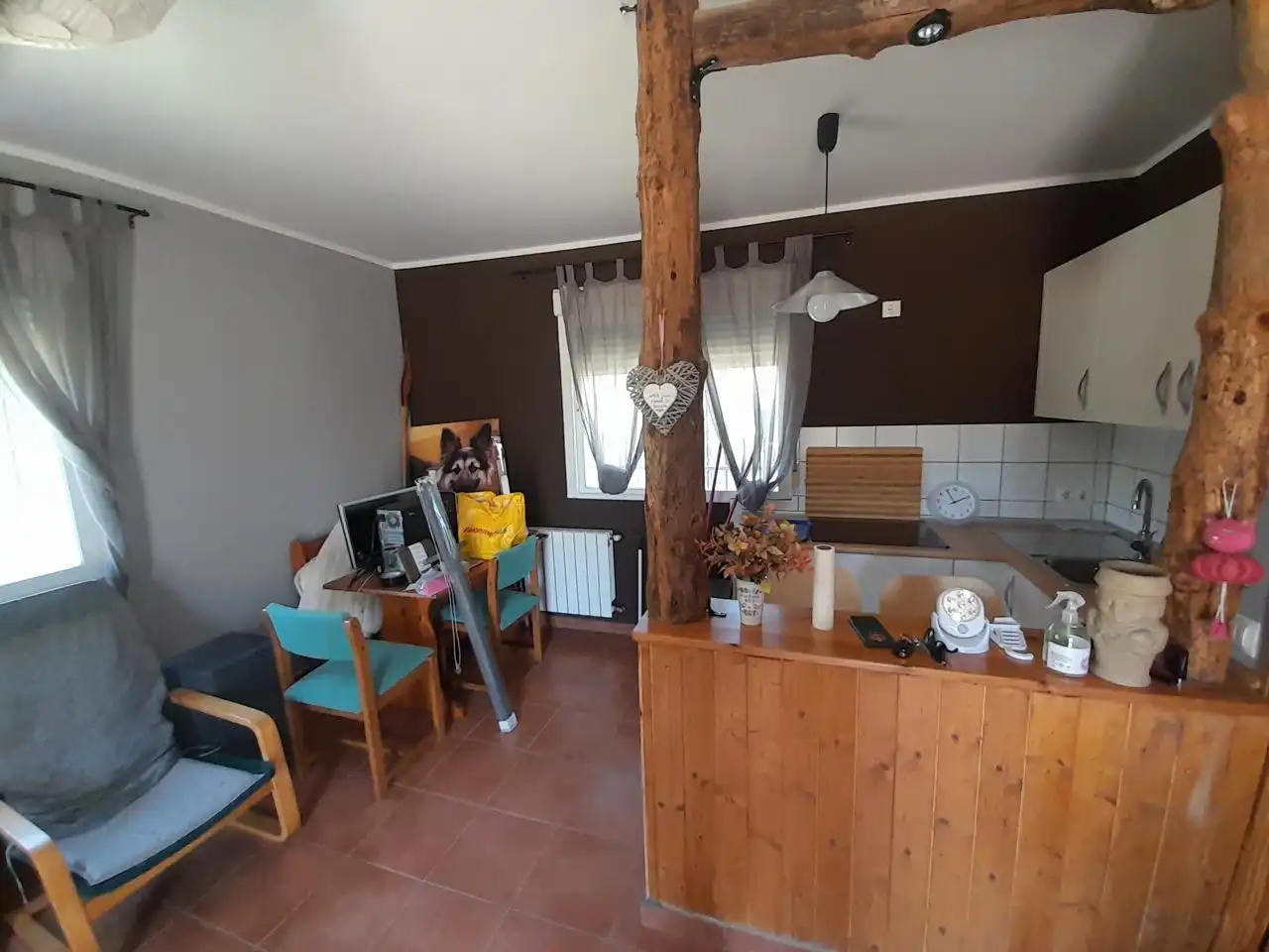 Cuina de Casa o xalet en venda en Marugán amb Calefacció i Jardí privat