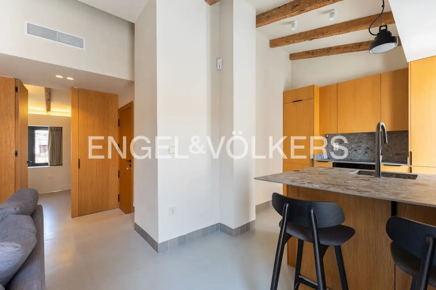 Cocina de Piso de alquiler en Valencia con Aire acondicionado, Calefacción y Terraza