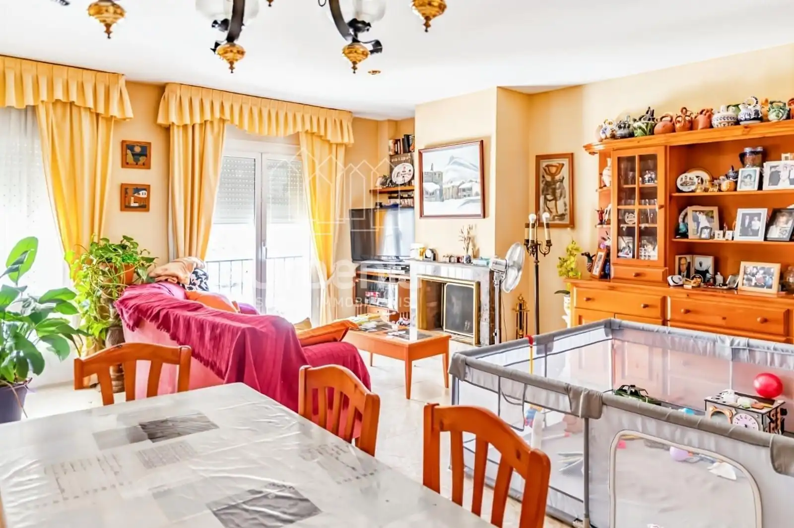 Sala de estar de Casa adosada en venta en Argentona con Calefacción y Terraza