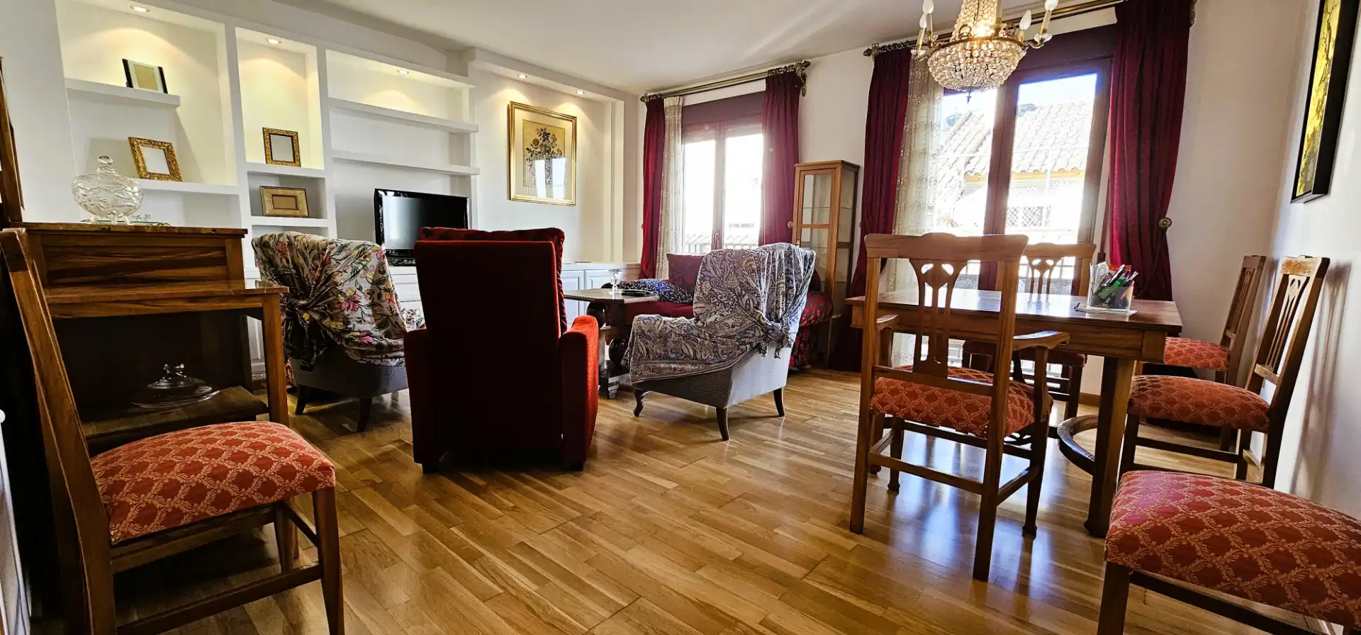 Sala de estar de Piso en venta en Totana con Aire acondicionado, Parquet y Trastero