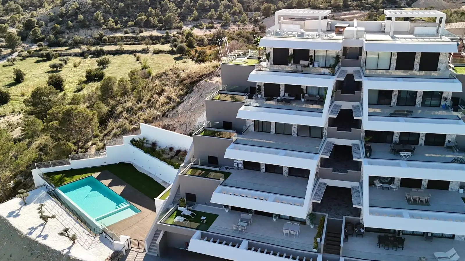 Vista exterior de Apartament en venda en Finestrat amb Aire condicionat, Calefacció i Terrassa