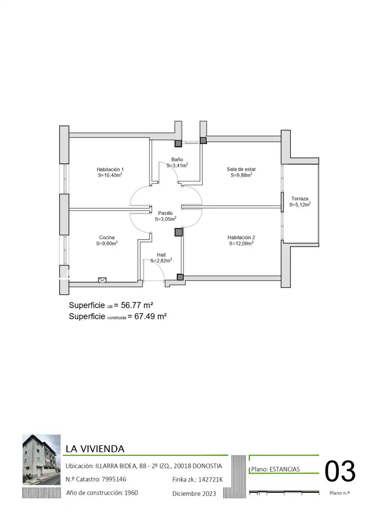 Piso en venta en Donostia - San Sebastián  con Terraza