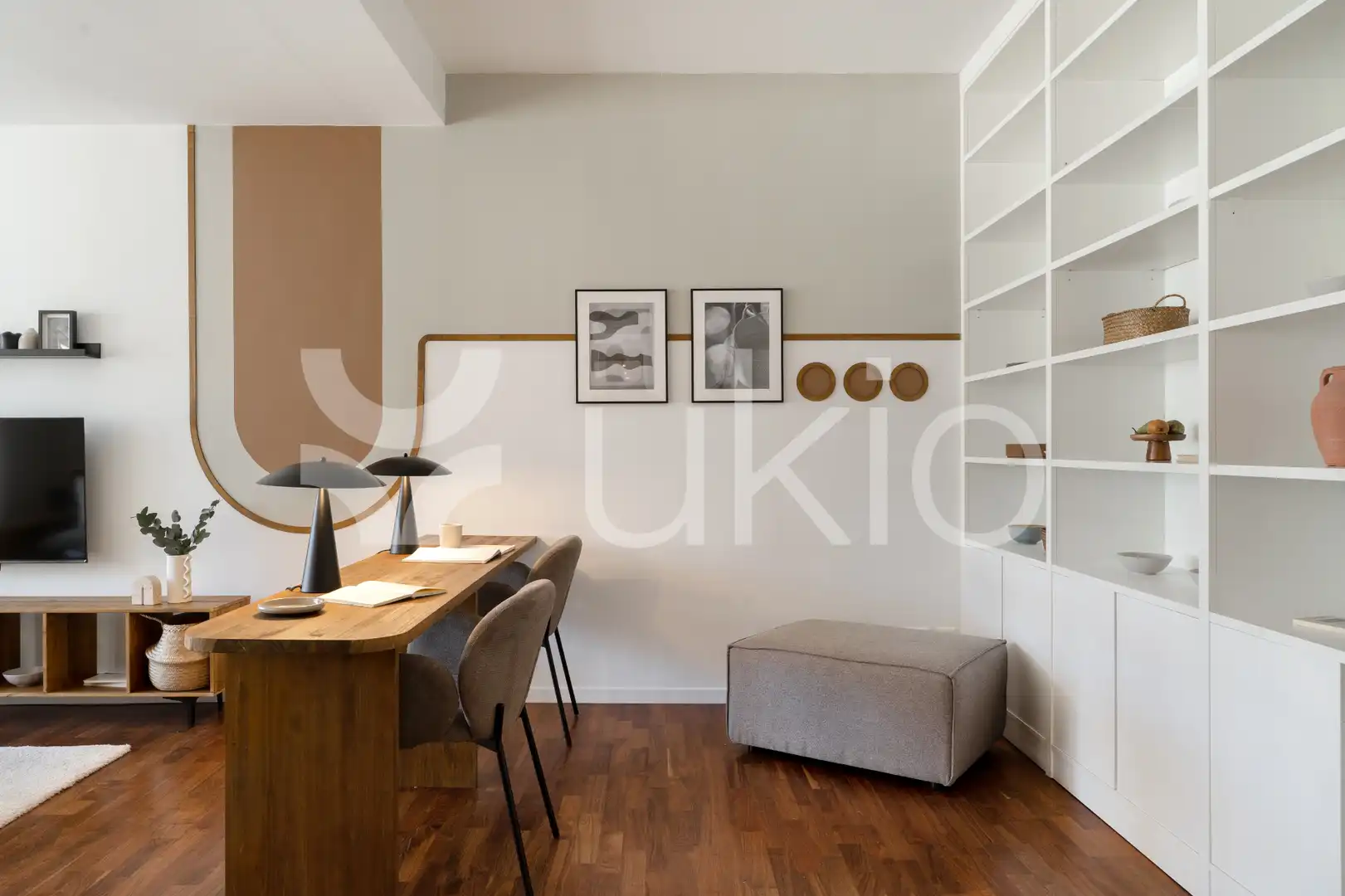 Living room of Apartments for rent in Madrid  with Air Conditioner, Heating and Furnished
